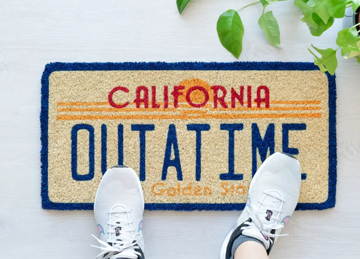 Back To The Future Door Mat