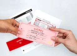 Blank Ticket Book