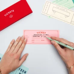 Blank Ticket Book