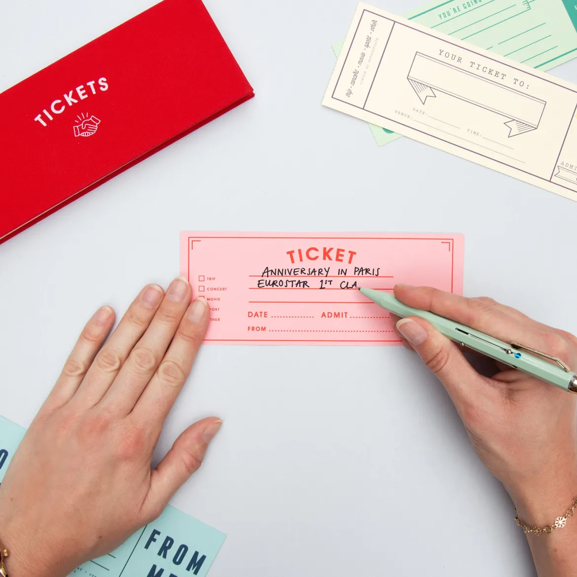 Blank Ticket Book