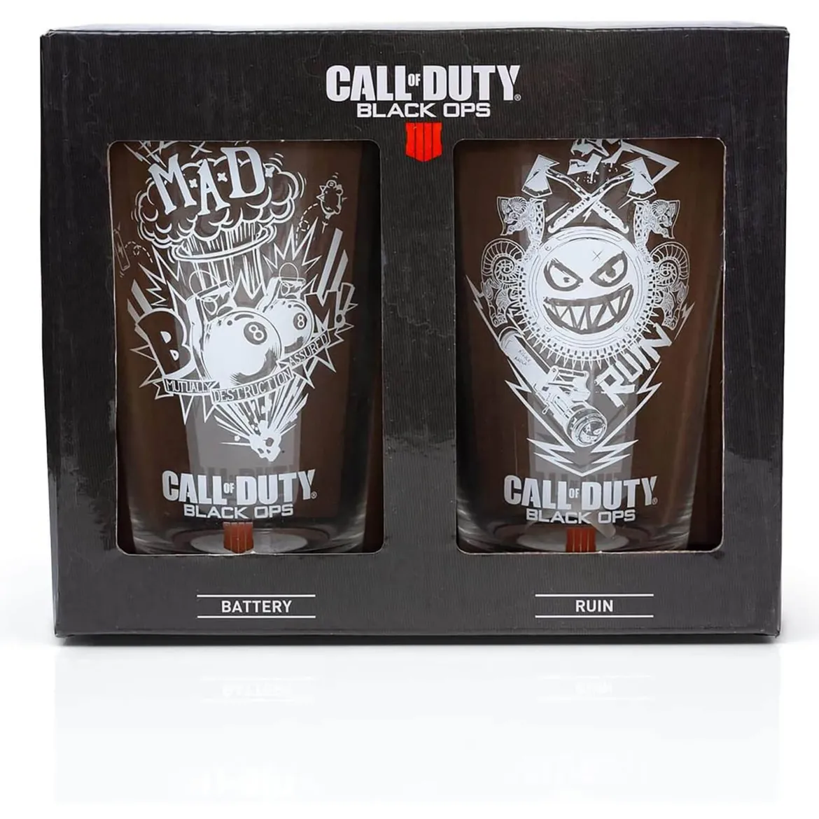 Call of Duty Two Pack of Glasses in a Presentation Box