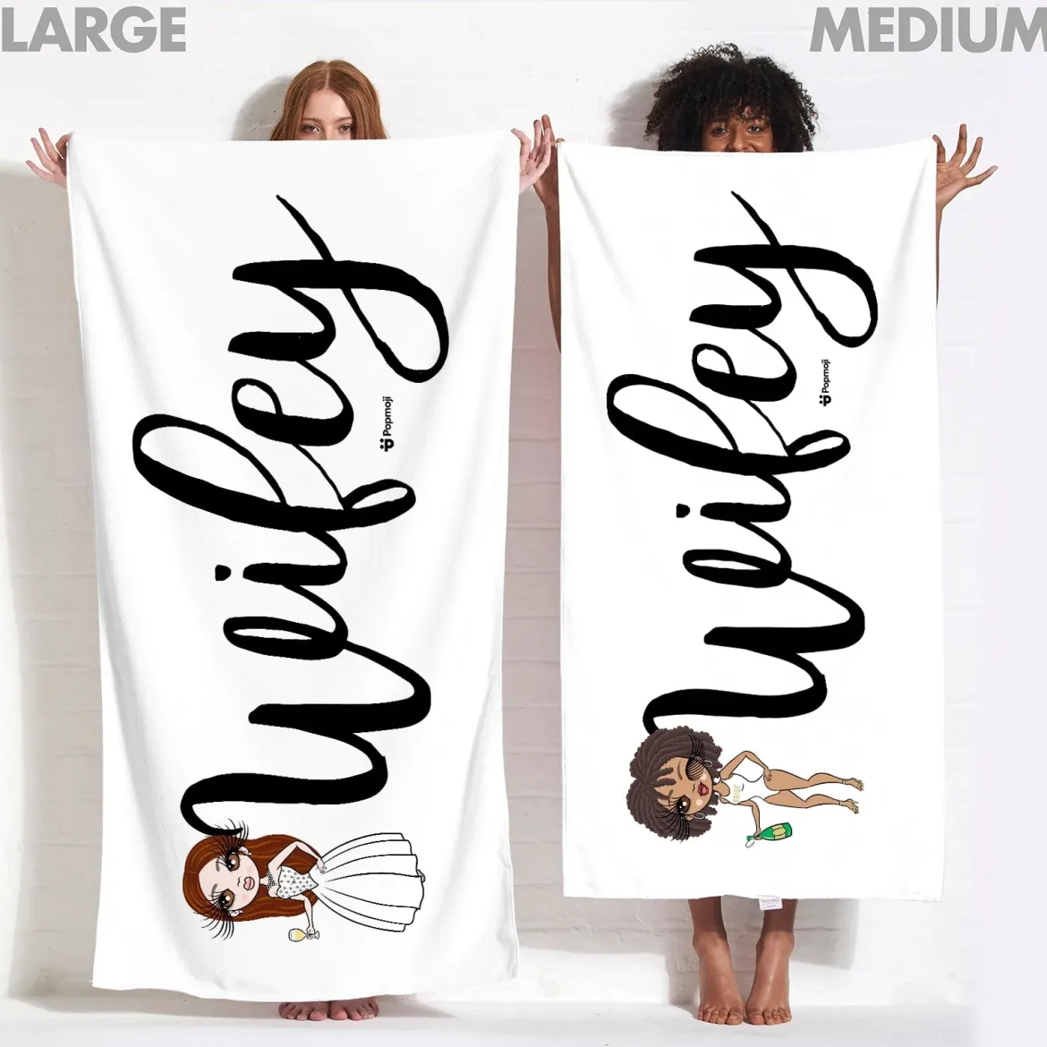 ClaireaBella Womens Personalised Beach Towel - Wifey