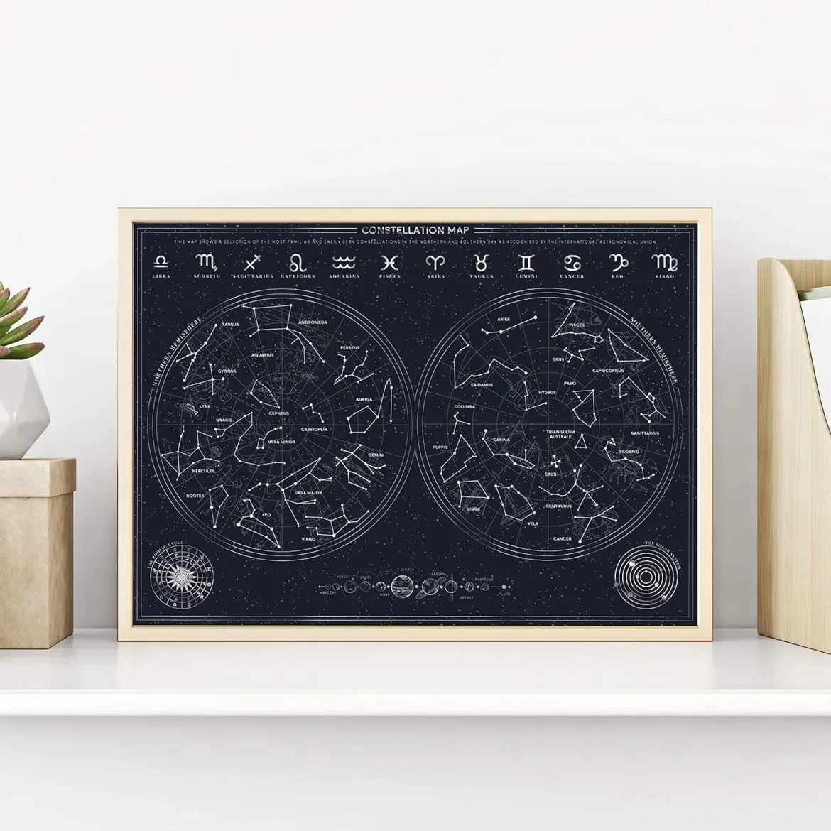 Constellation Scratch Poster