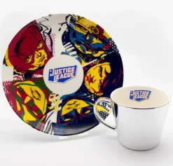 DC Comics Justice League Collectors Plate & Mirror Mug Set