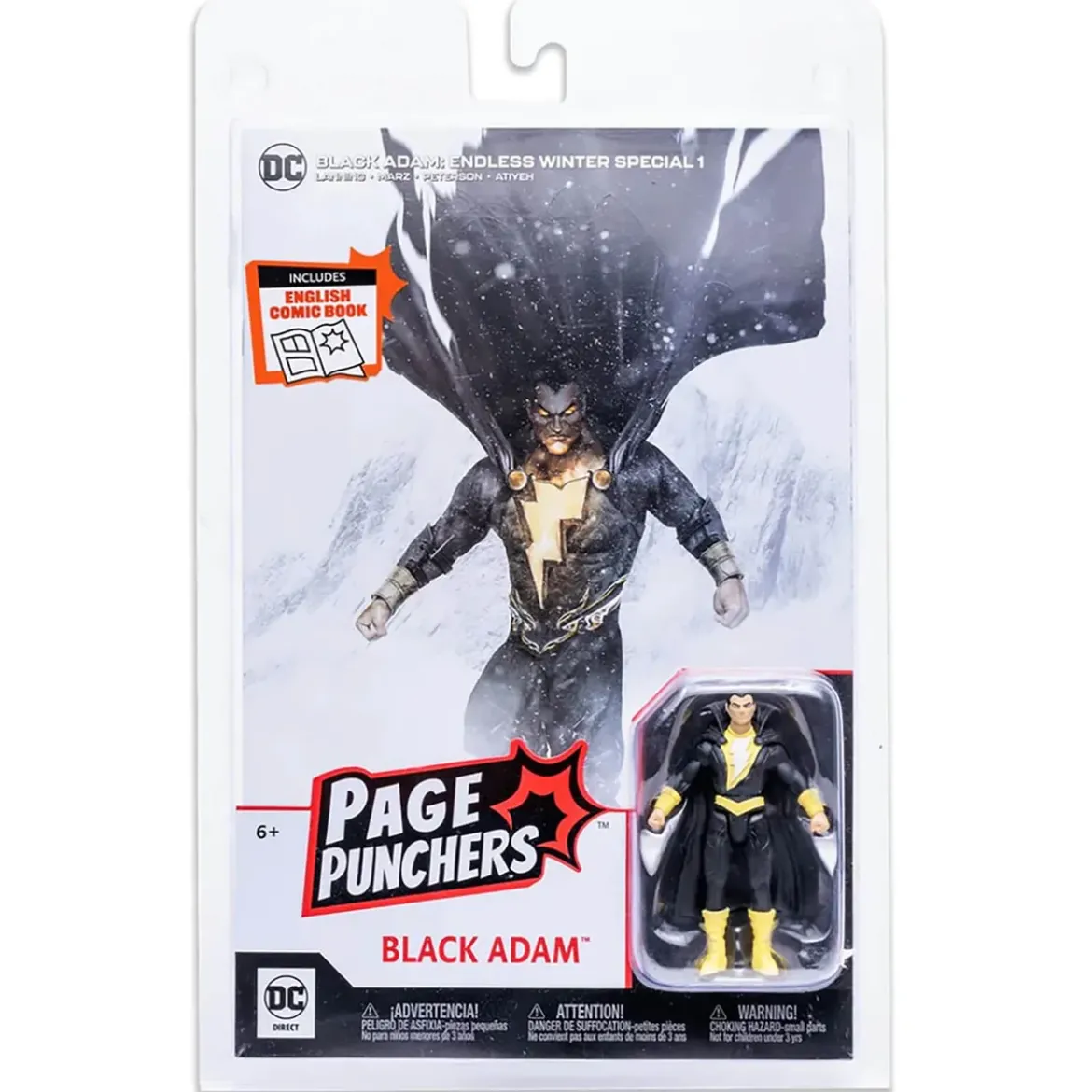 DC Direct Page Punchers - Endless Winter Comic and Black Adam 3 Inch Action Figure