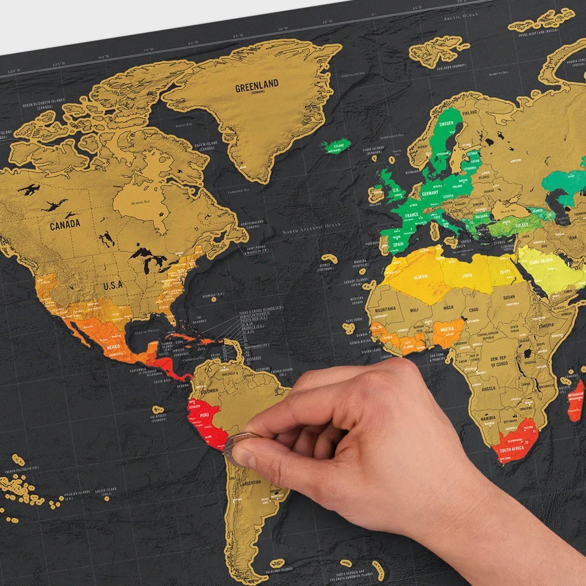 Delux Scratch Map