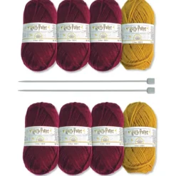 Eaglemoss Harry Potter Gryffindor Mittens & Slouch Socks Knit Kit