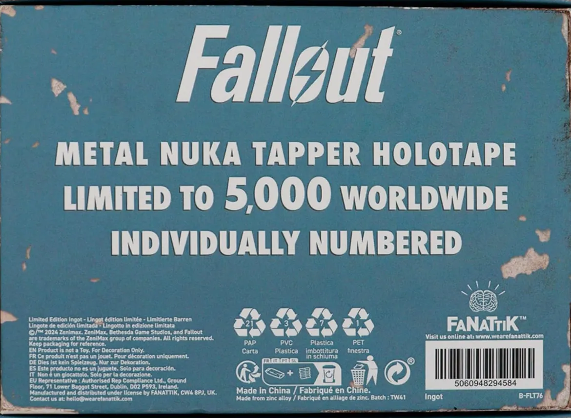 Fallout Nuka Tapper Holotape Replica