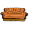 Friends The TV Series Pivot, Pivot, Sofa Pin Badge - Brown