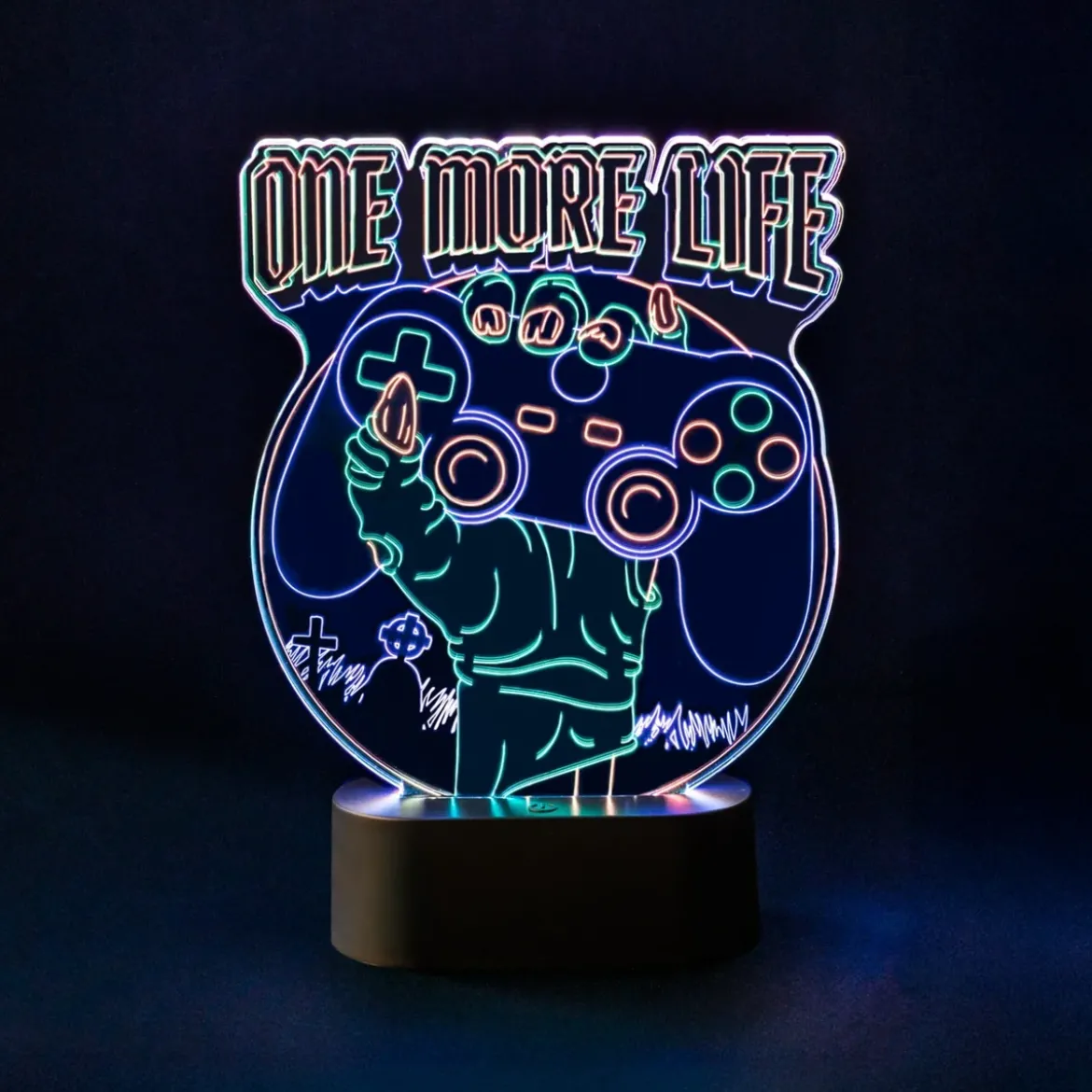 Gameration One More Life Led Table Lamp