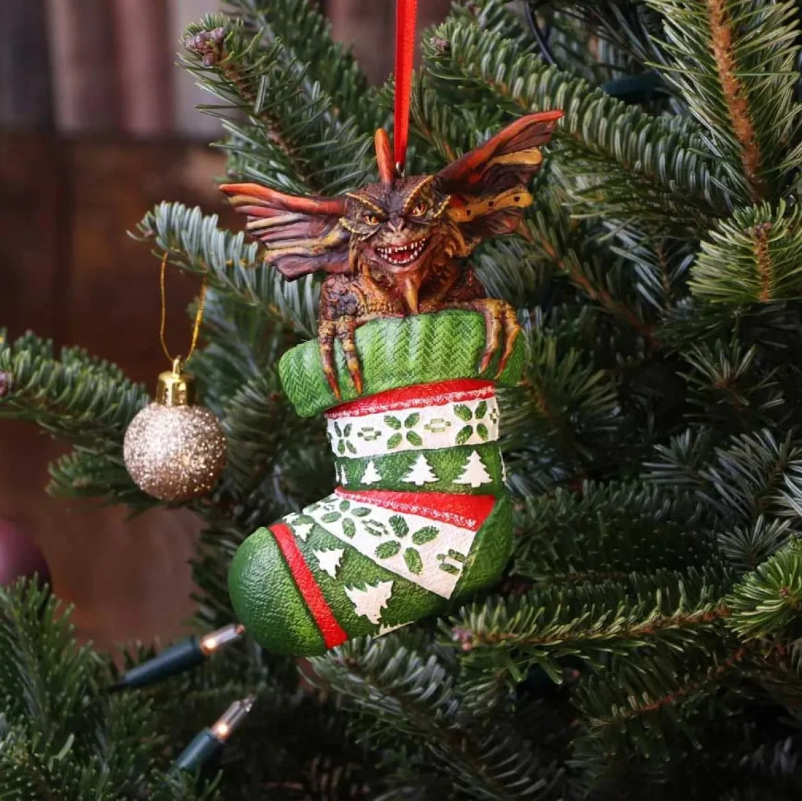 Gremlins Mohawk in Stocking Hanging Ornament 12cm