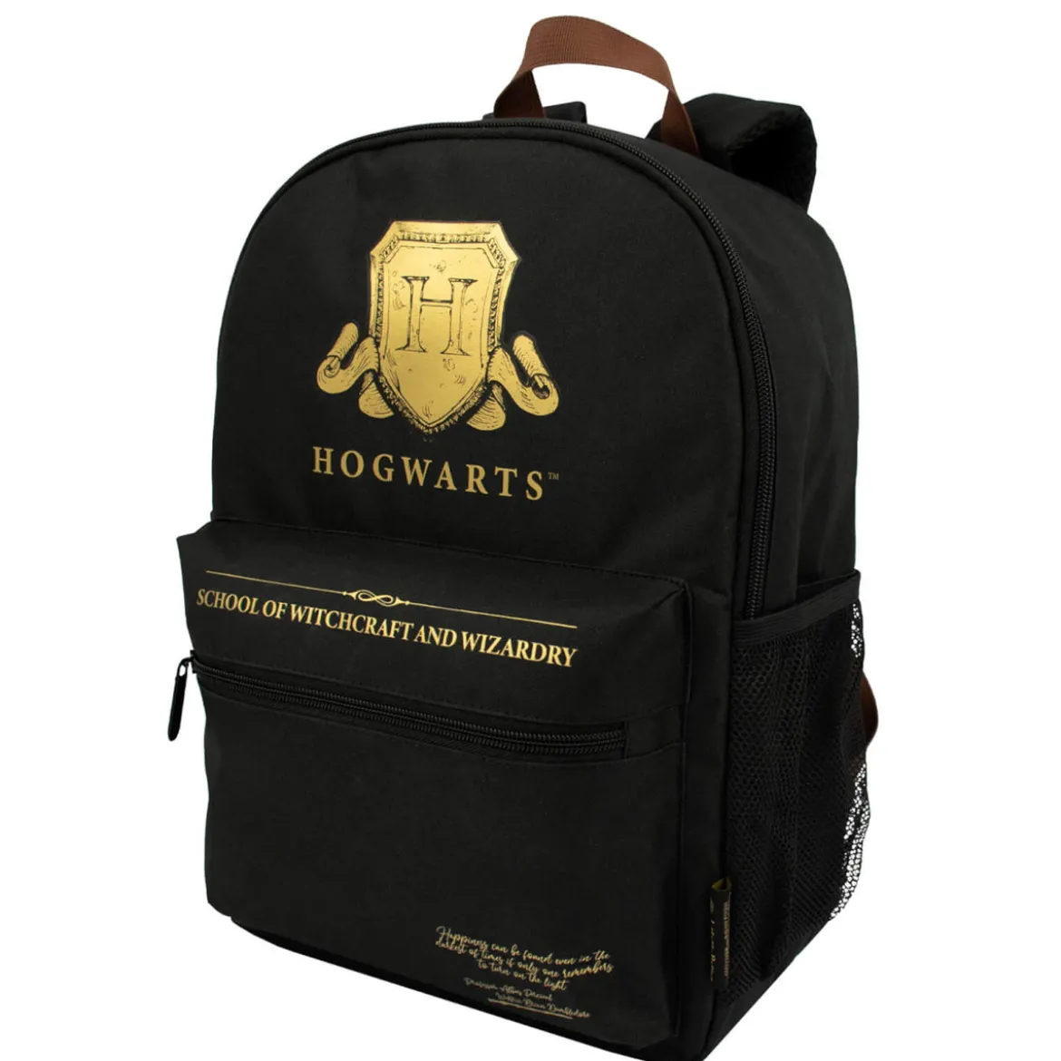 Harry Potter Hogwarts Shield Black Backpack