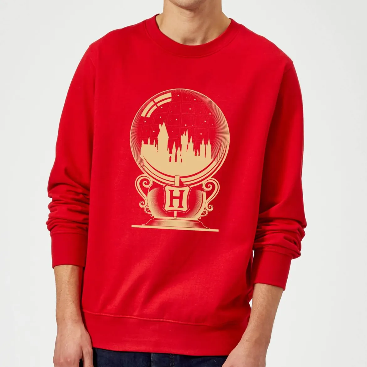 Harry Potter Hogwarts Snowglobe Sweatshirt - Red