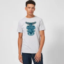 Harry Potter Ravenclaw Drawn Crest T-Shirt - Grey