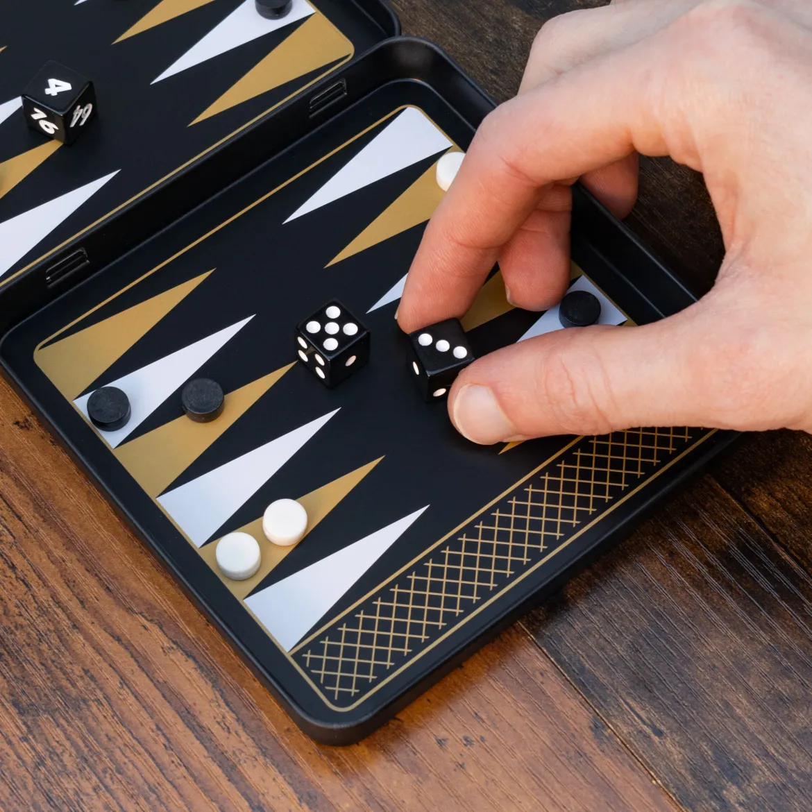 Iron & Glory Game On Travel Backgammon Set Game