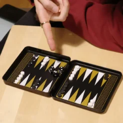 Iron & Glory Game On Travel Backgammon Set Game