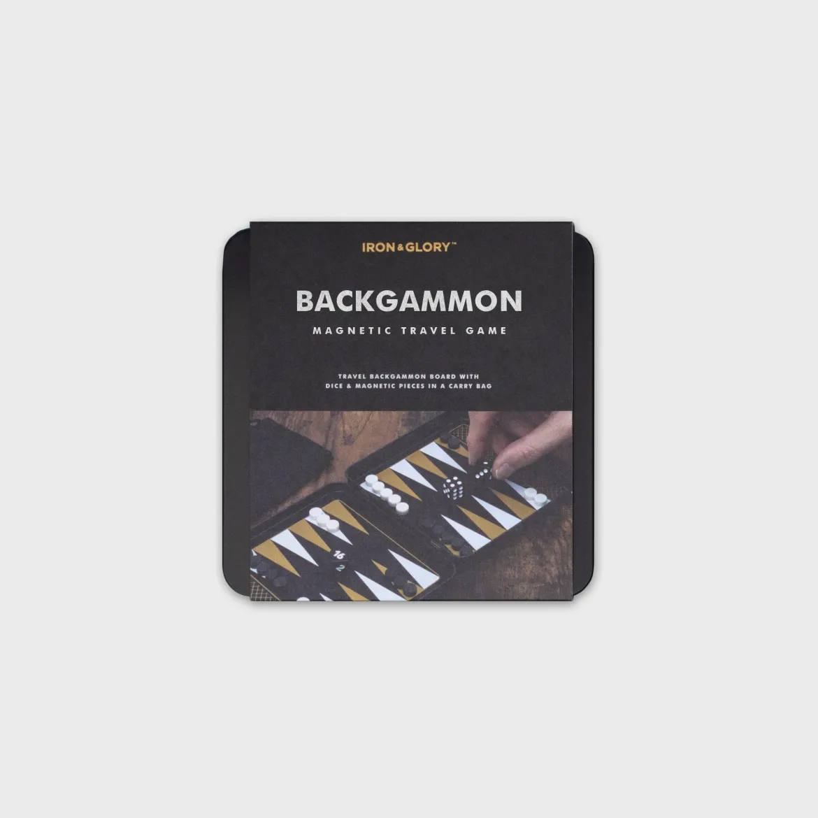 Iron & Glory Game On Travel Backgammon Set Game