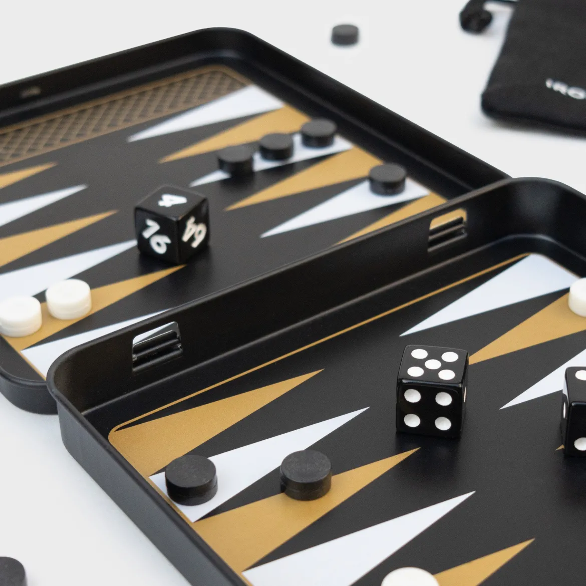 Iron & Glory Game On Travel Backgammon Set Game