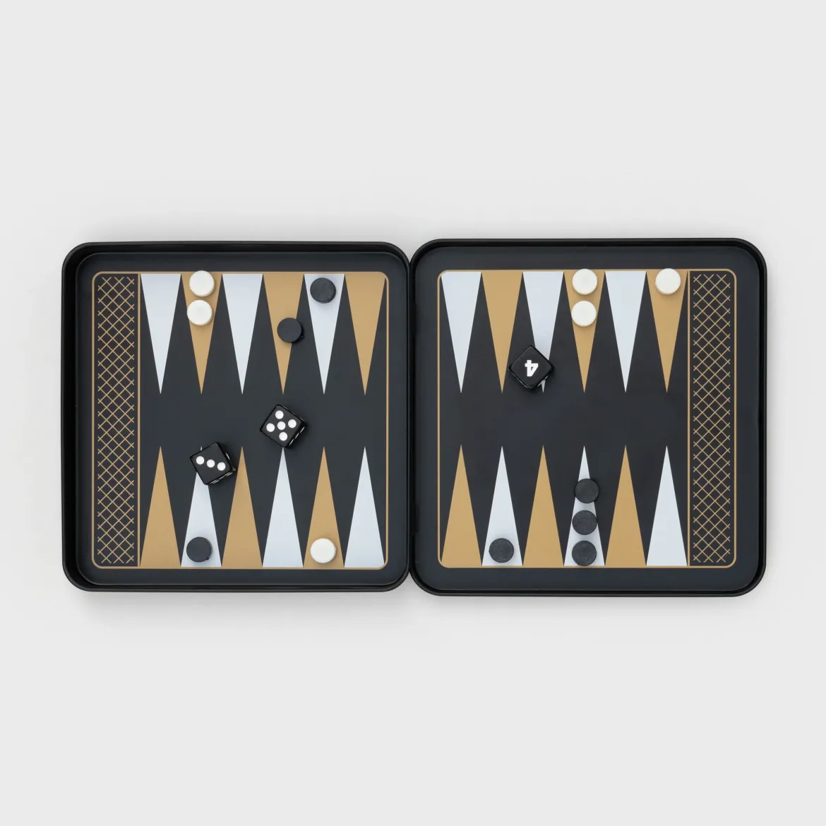 Iron & Glory Game On Travel Backgammon Set Game