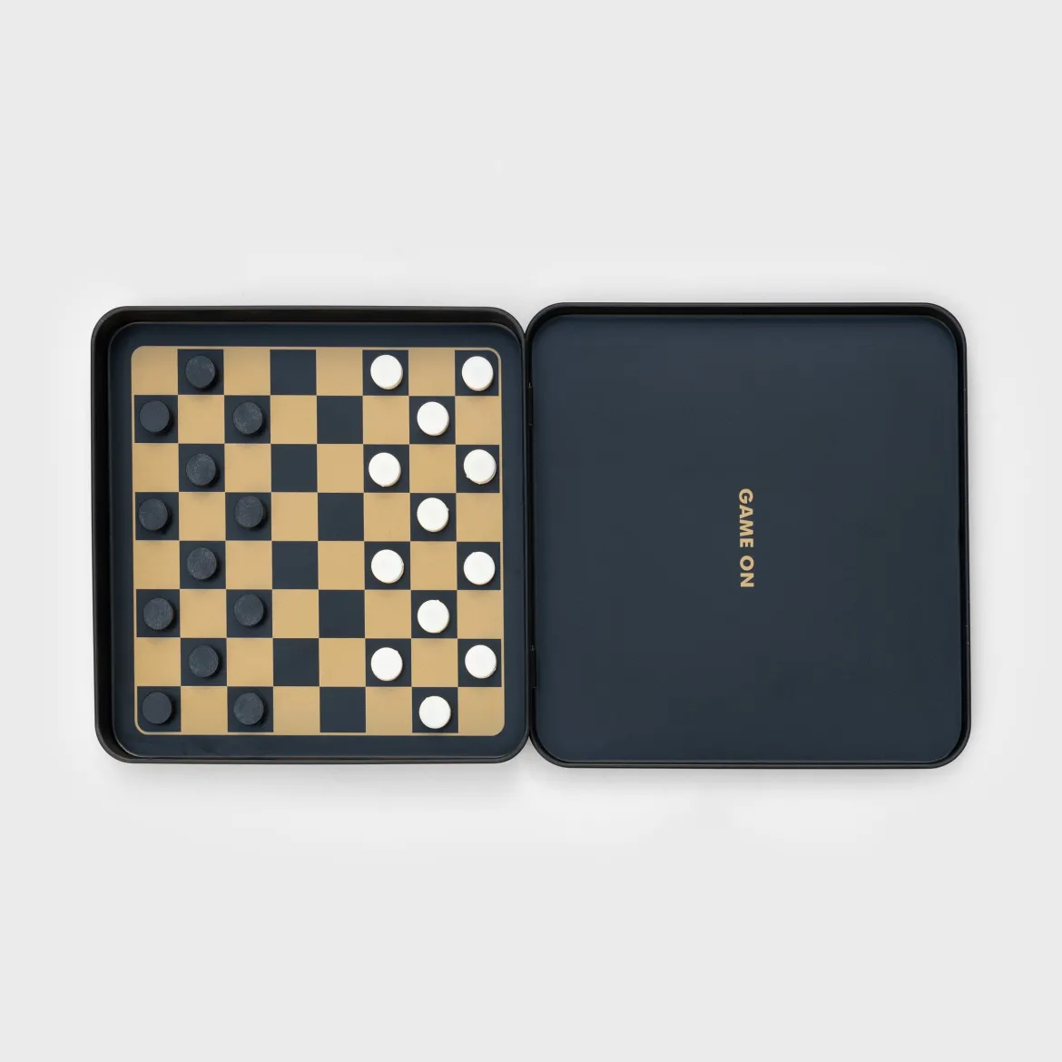Iron & Glory Game On Travel Checkers Set Game