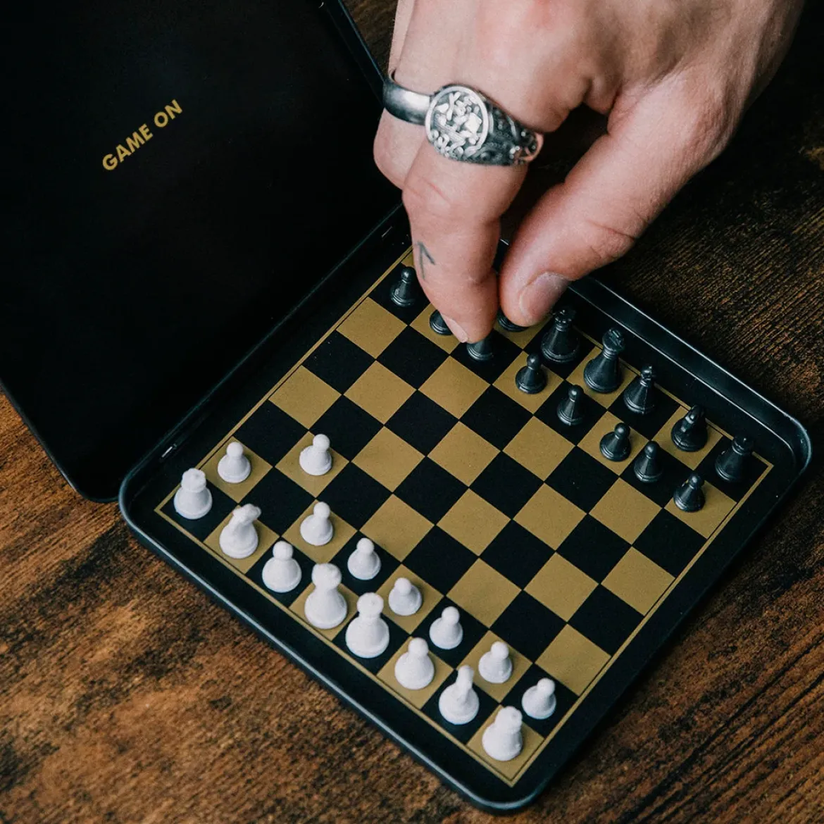 Iron & Glory Game On Travel Chess Set Game