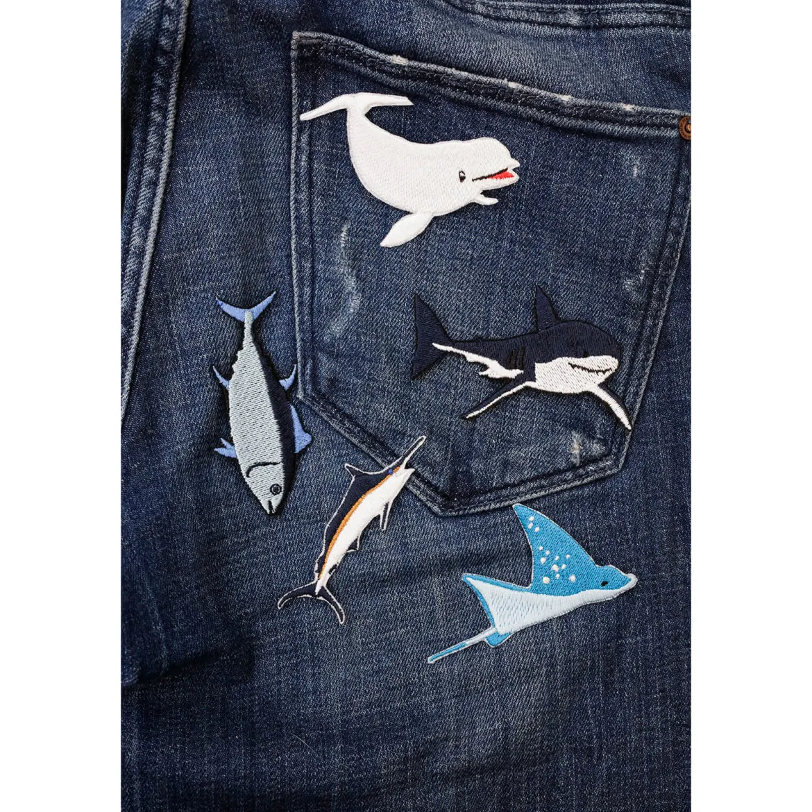 Iron On Patch Sea Creature Set