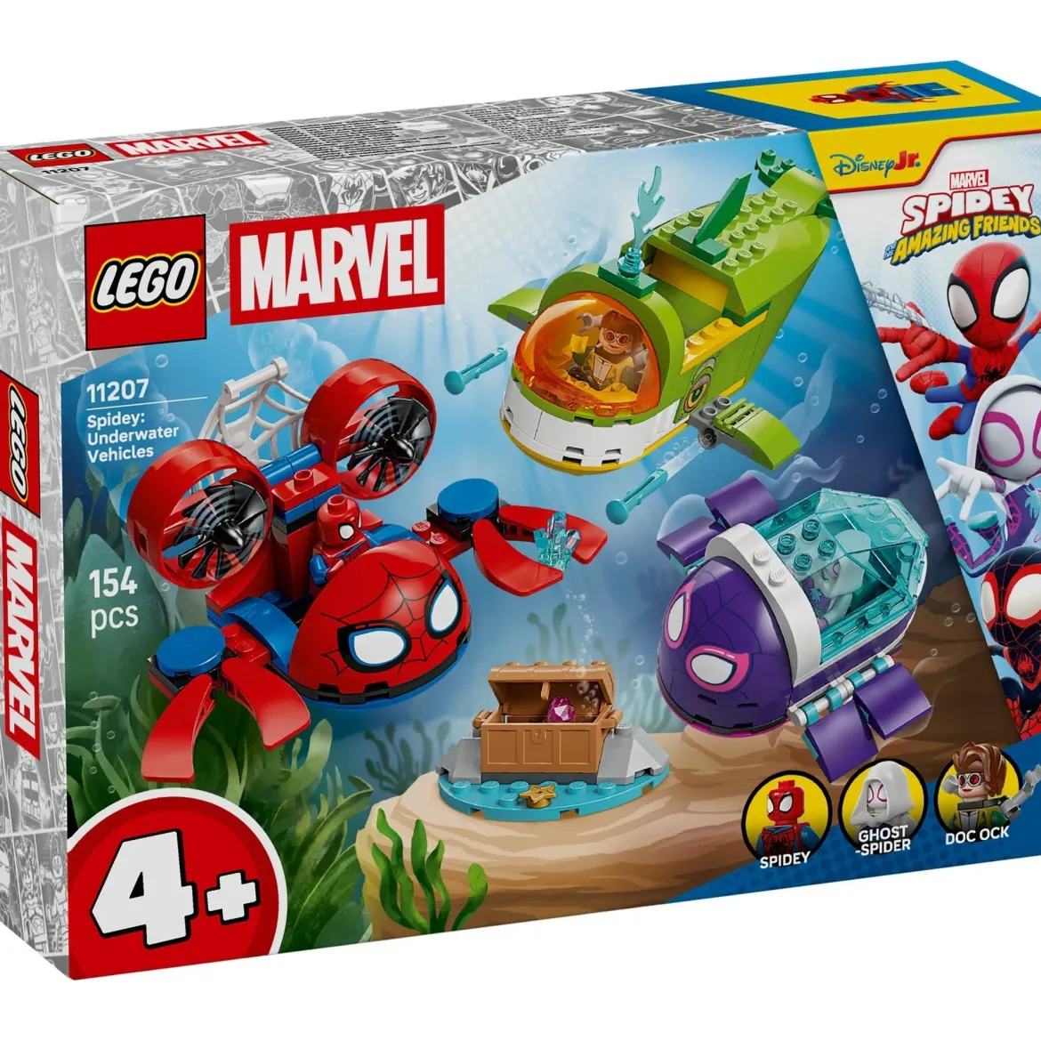 LEGO Marvel Spidey Underwater Vehicles Building Toy 11207