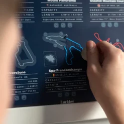 Luckies-Fuel Race Tracks Poster