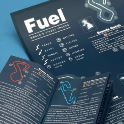 Luckies-Fuel Race Tracks Poster