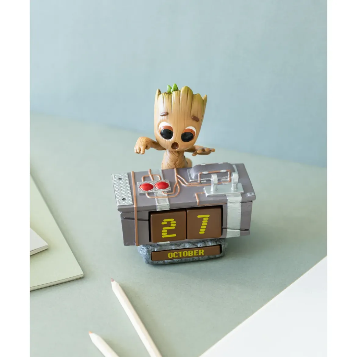 Marvel Groot Death Button 3D Perpetual Calendar