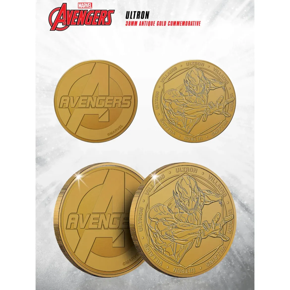 Marvel Ultron Collectable Evergreen Commemorative Coin