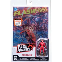 McFarlane DC Direct The Flash 3 Inch Action Figure with Flashpoint Comic Metallic Cover SDCC Variant