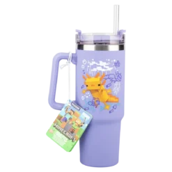 Minecraft Purple 900Ml Insulated Cup And Straw