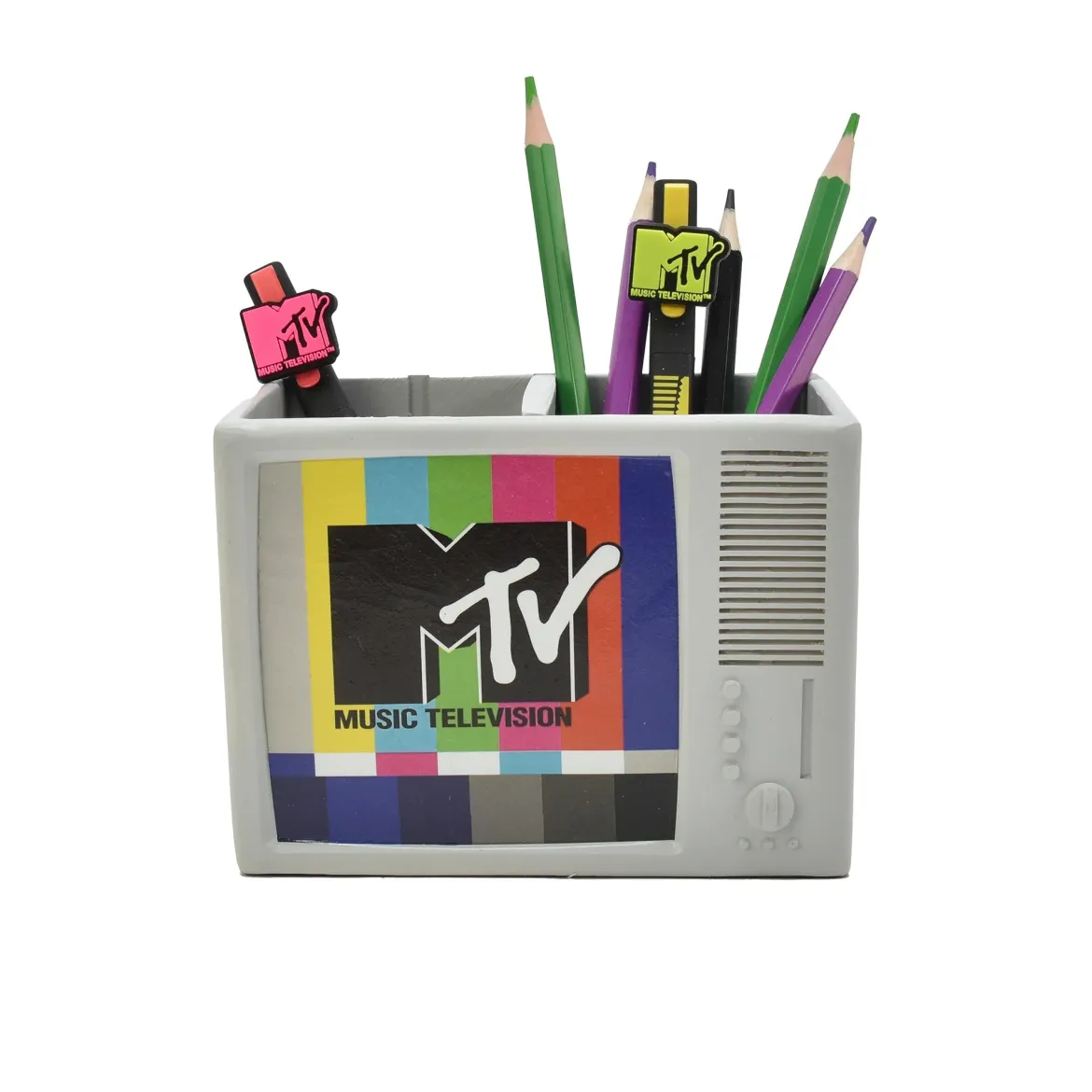 MTV 3D Retro TV Pen Pot
