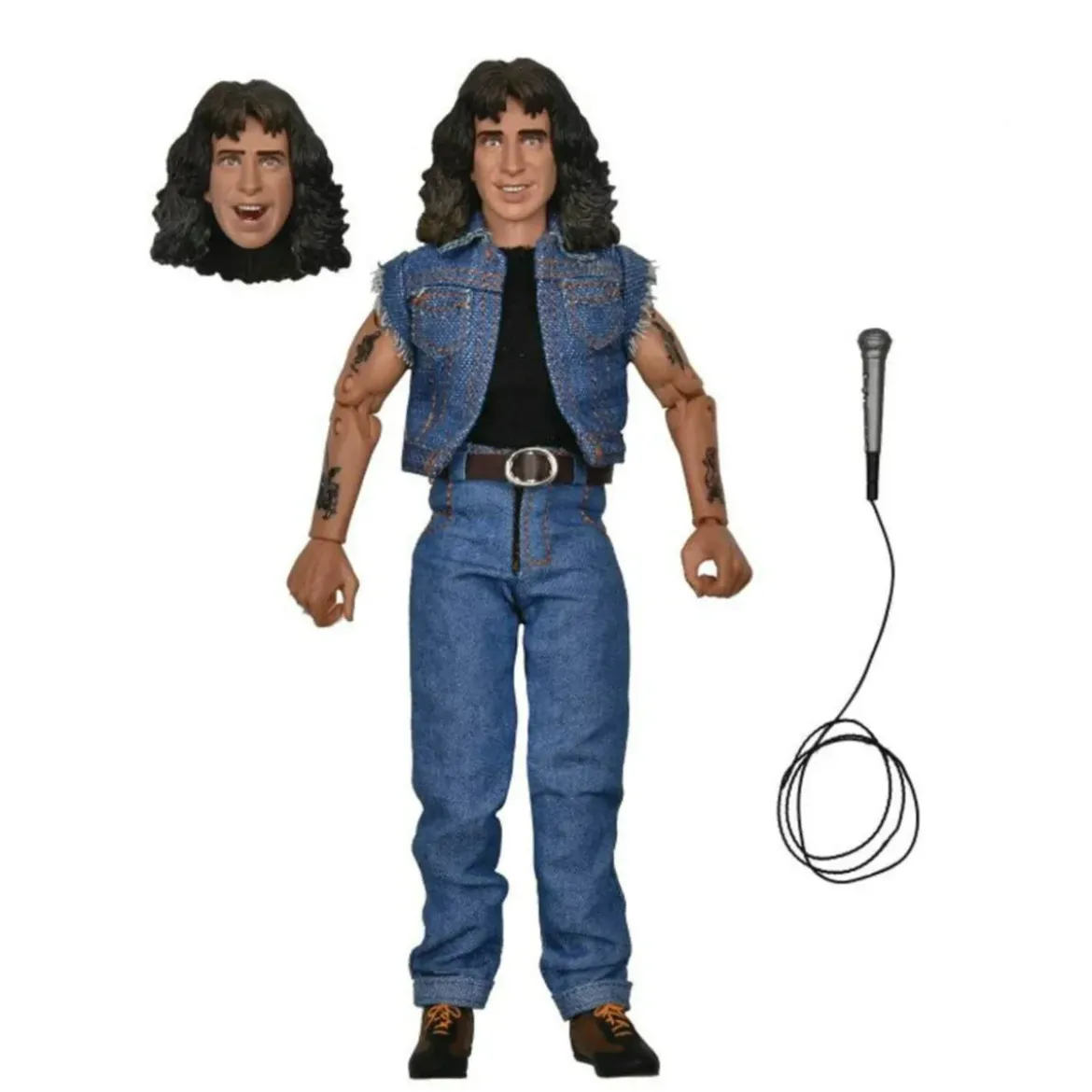 NECA AC/DC Bon Scott Highway to Hell 8 Inch Clothed Action Figure