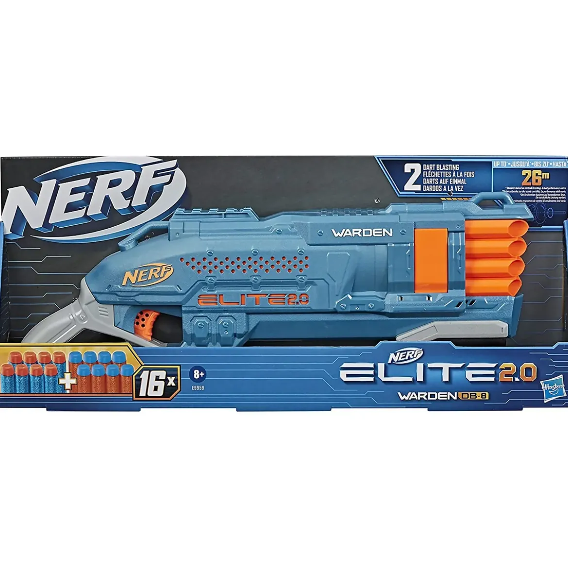 NERF Elite 20 Warden DB 8 Blaster