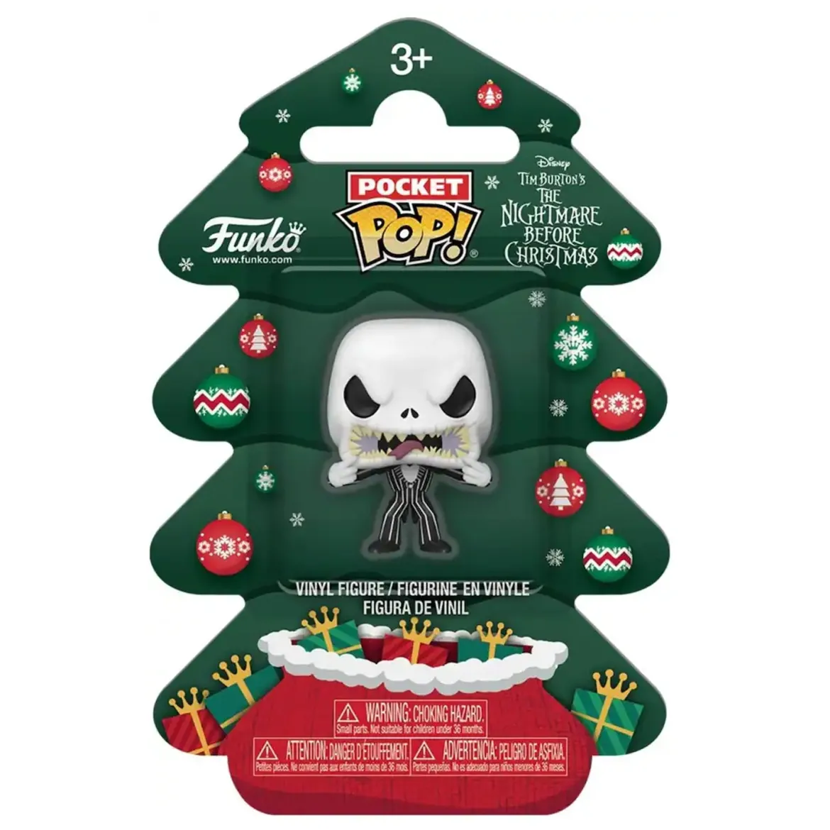 Nightmare before Christmas Holiday 2025 Pocket POP! Vinyl Keychains Jack Tree Holiday Box 4 cm