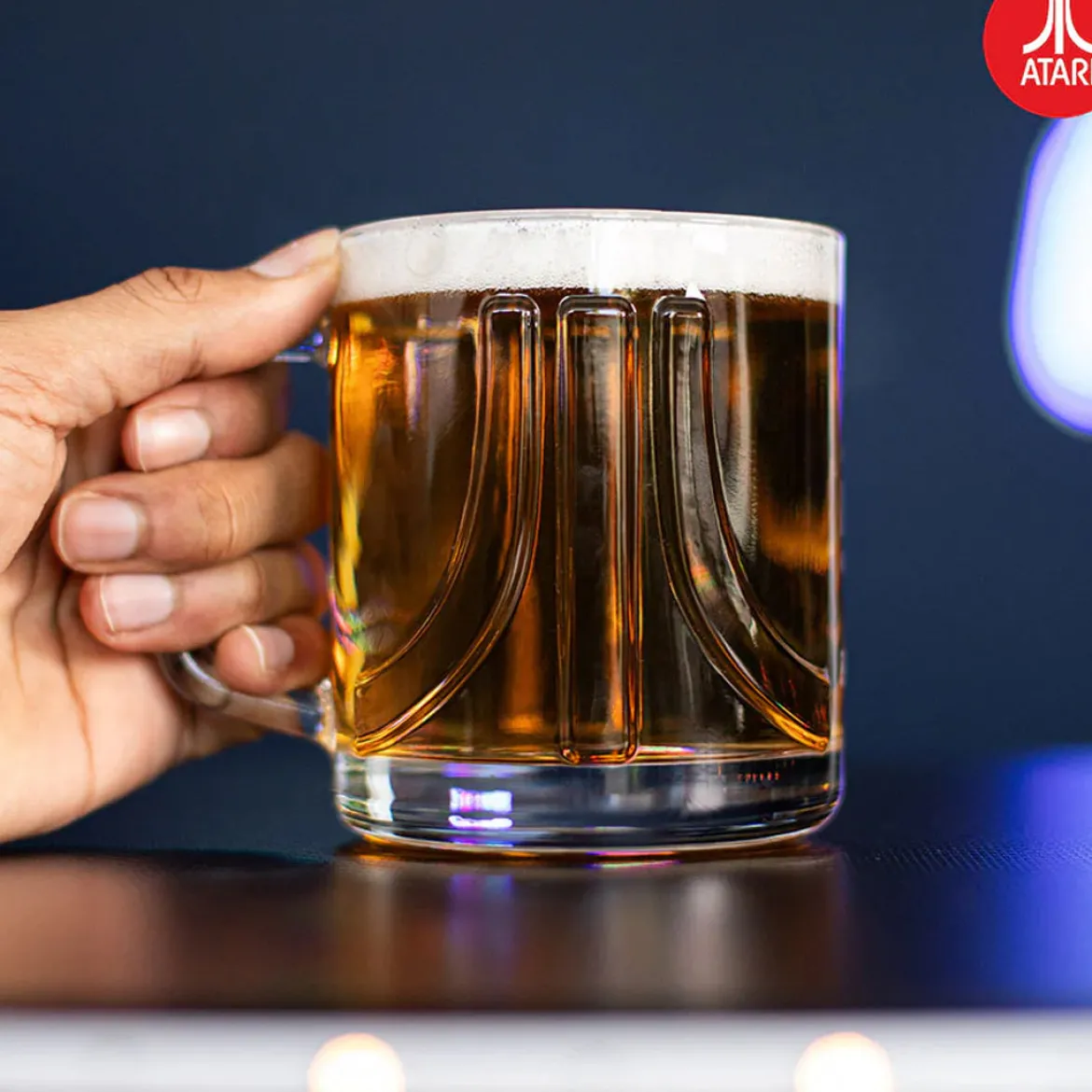 Official Atari 3D Beer Glass 1 Pint 600ml