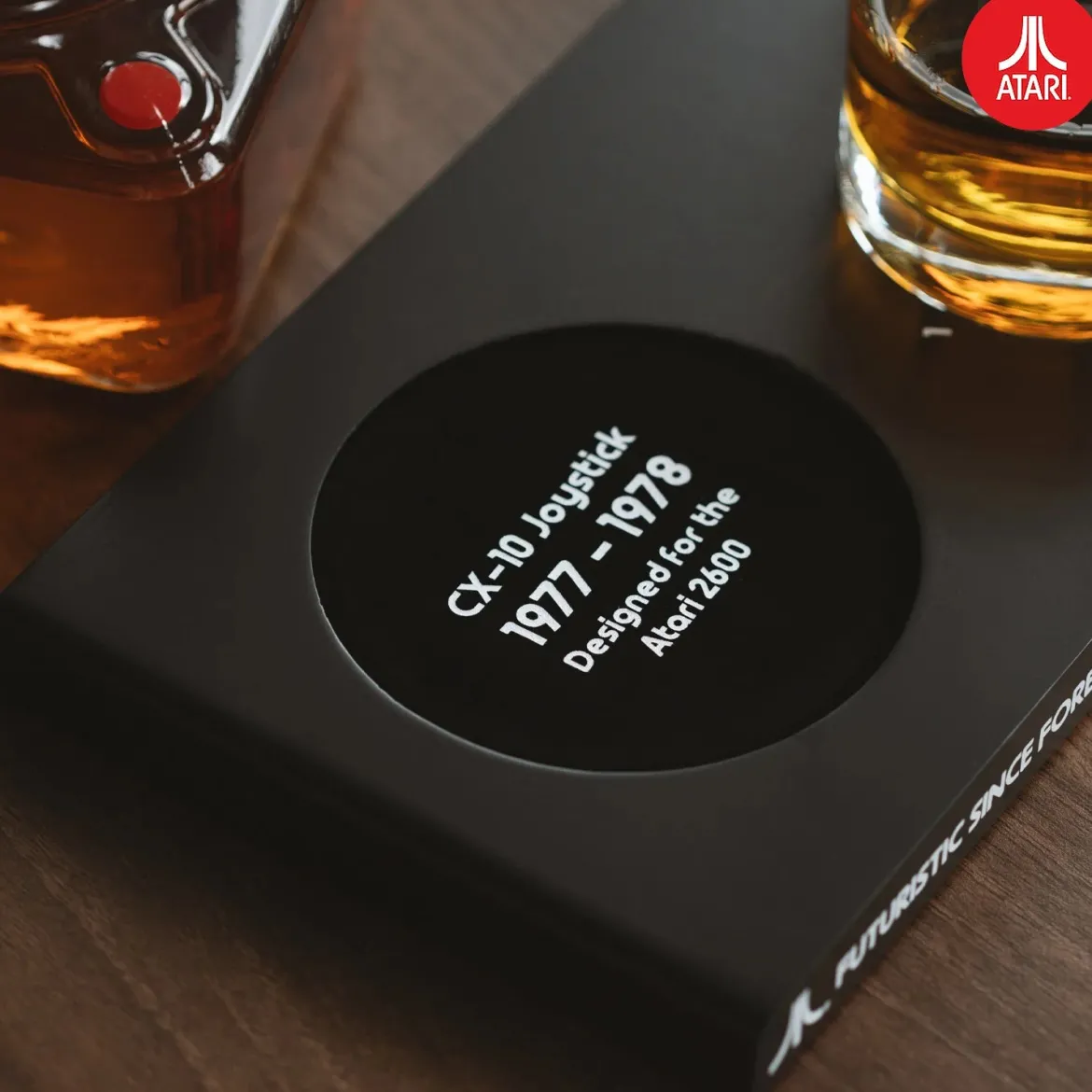 Official Atari 3D Joystick Decanter Set. Decanter 750ML and Glasses 200ML