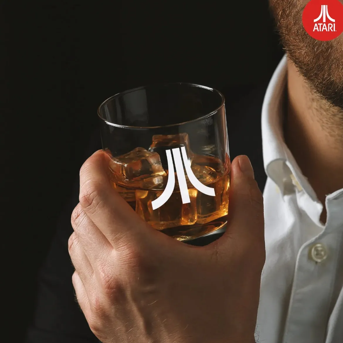 Official Atari 3D Joystick Decanter Set. Decanter 750ML and Glasses 200ML