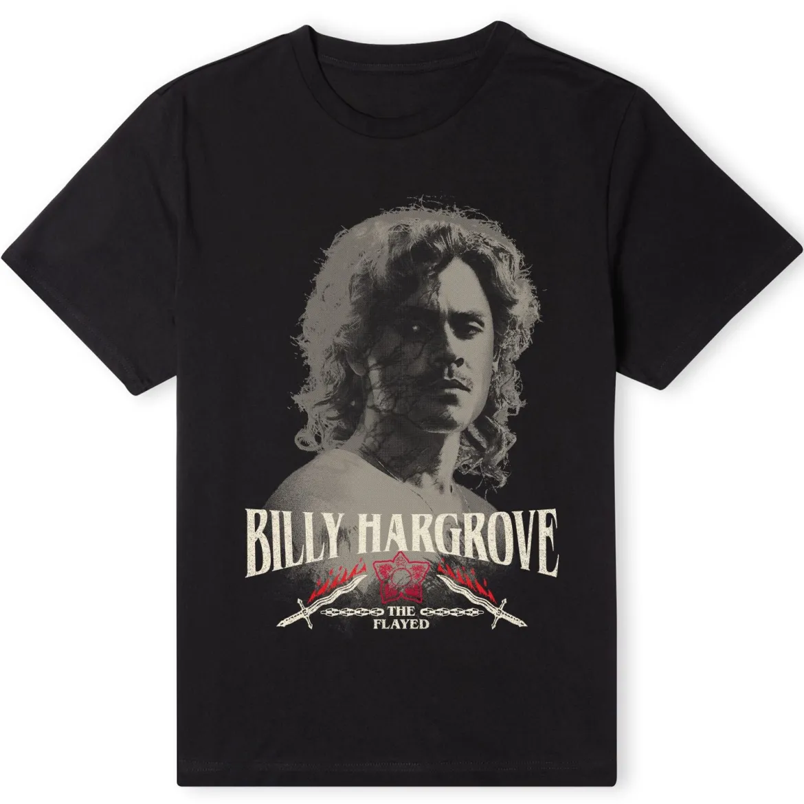 Official Stranger Things Billy Hargrove T-Shirt - Black