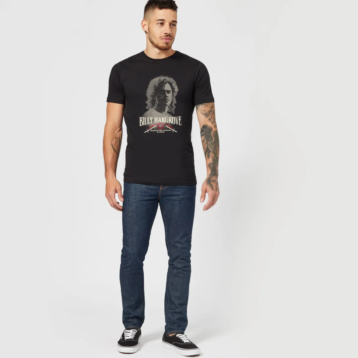 Official Stranger Things Billy Hargrove T-Shirt - Black