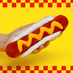 Plush Hot Dog Zip Pouch