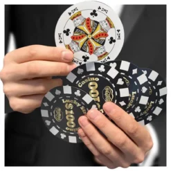 Poker Chip Circular Playing Cards