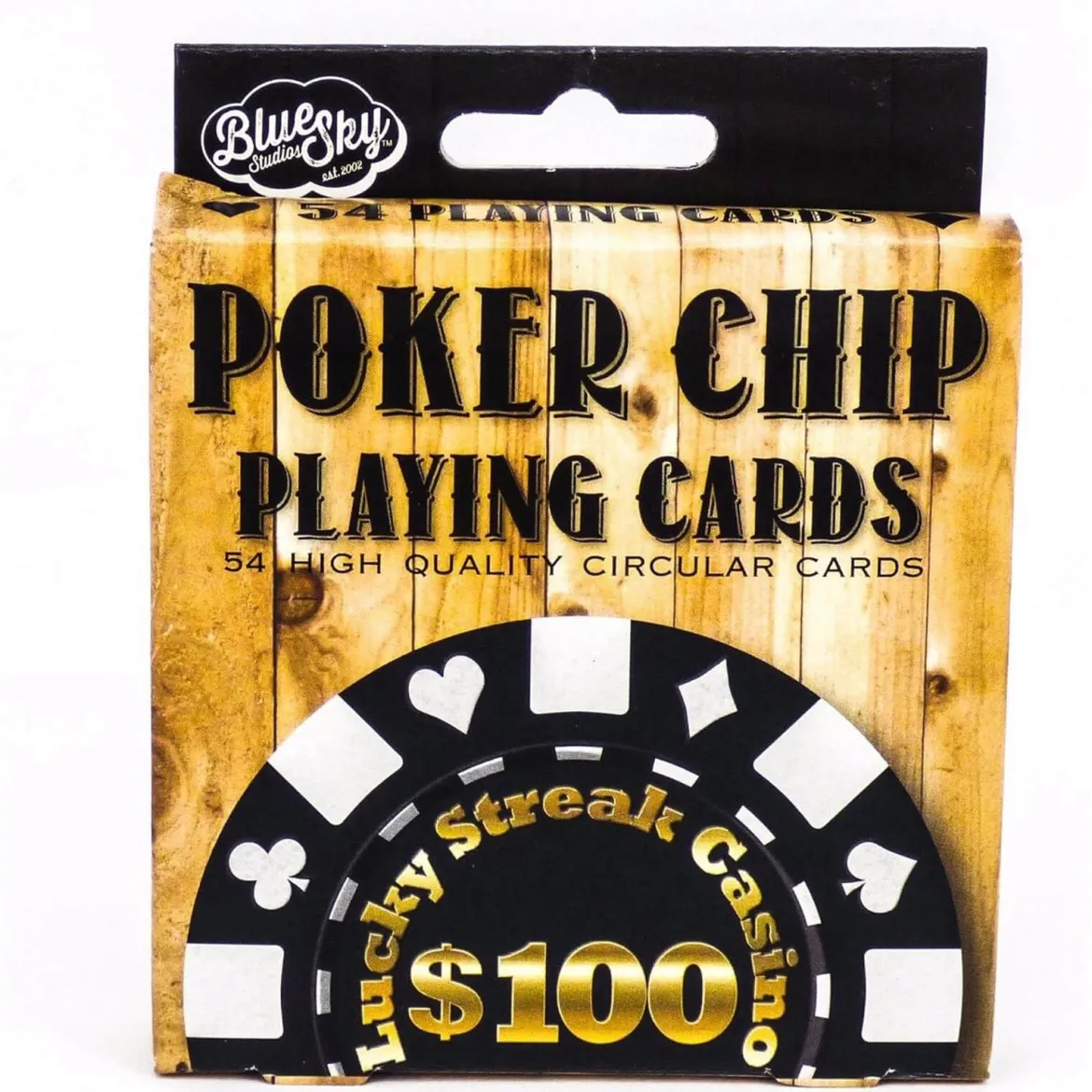 Poker Chip Circular Playing Cards