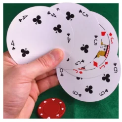 Poker Chip Circular Playing Cards