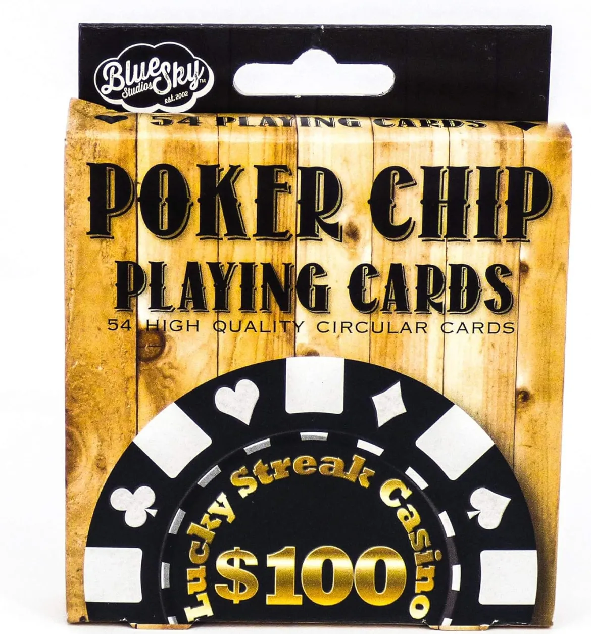 Poker Chip Circular Playing Cards