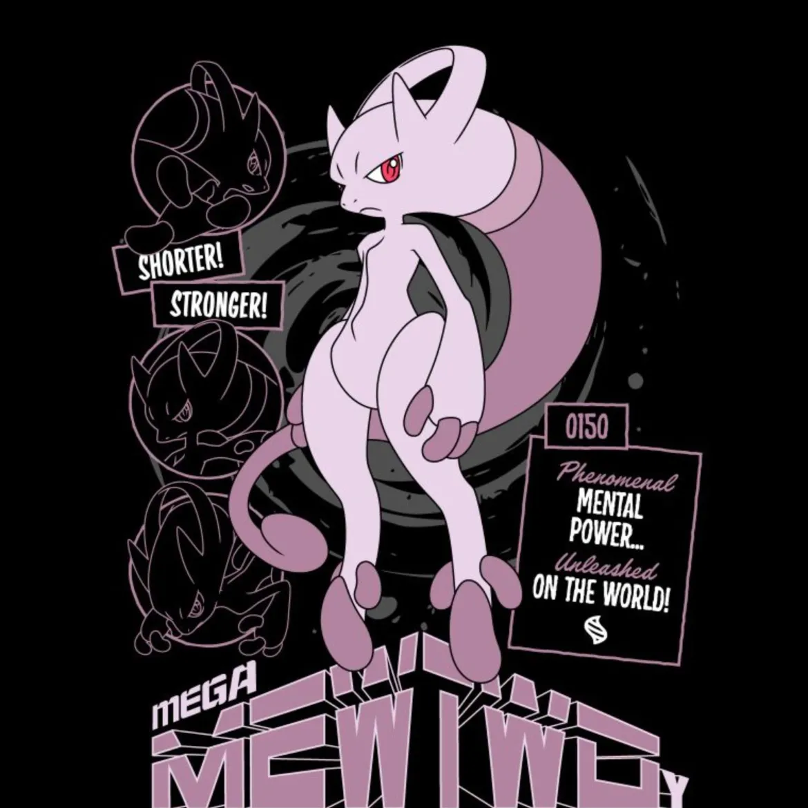 Pokémon Mega Mewtwo Y Unisex T-Shirt - Black
