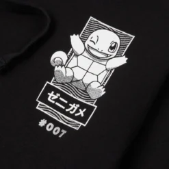 Pokémon Squirtle Manga Hoodie - Black