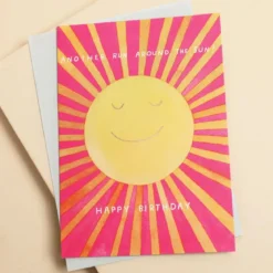 Run Around The Sun Birthday Card
